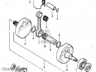 CRANKSHAFT - PE175 1984 (E) USA (E03)