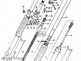 FRONT FORK - PE175 1984 (E) USA (E03)
