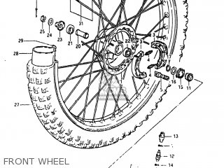 FRONT WHEEL - PE175 1984 (E) USA (E03)