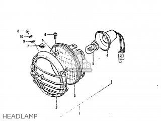 HEADLAMP - PE175 1984 (E) USA (E03)