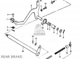 REAR BRAKE - PE175 1984 (E) USA (E03)
