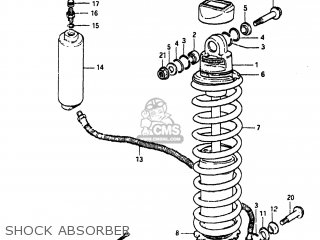 SHOCK ABSORBER - PE175 1984 (E) USA (E03)