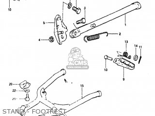 STAND - FOOTREST - PE175 1984 (E) USA (E03)