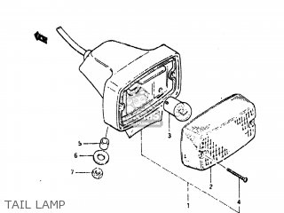 TAIL LAMP - PE175 1984 (E) USA (E03)