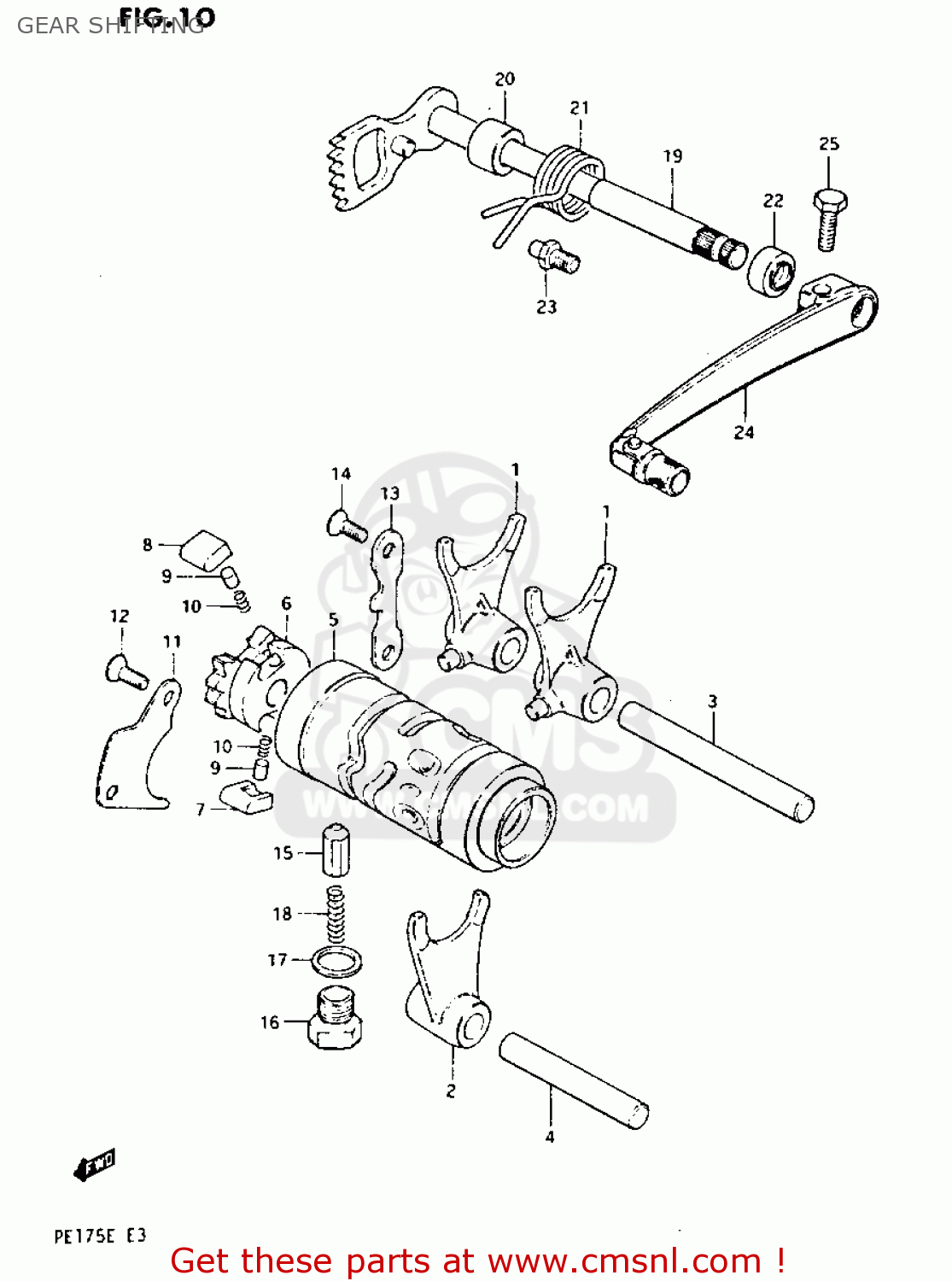 GEAR SHIFTING PE175 1984 (E)