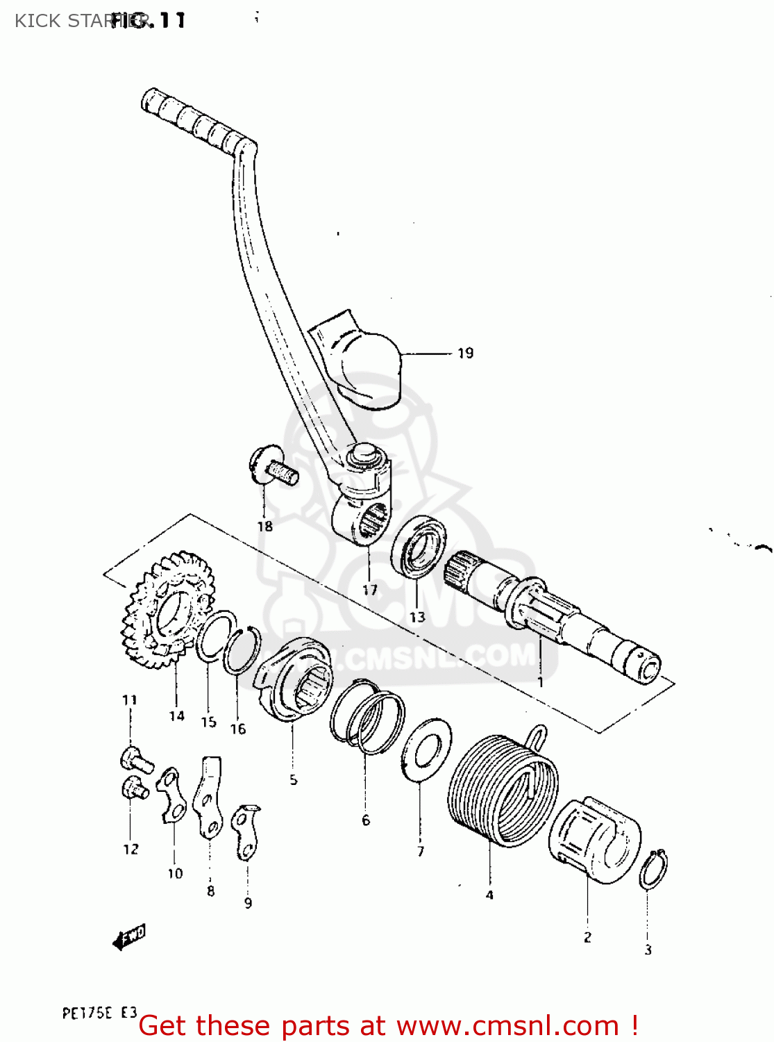 KICK STARTER PE175 1984 (E)