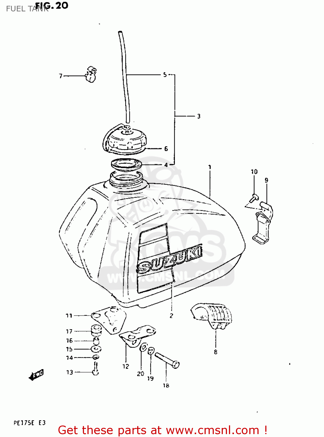 FUEL TANK PE175 1984 (E)