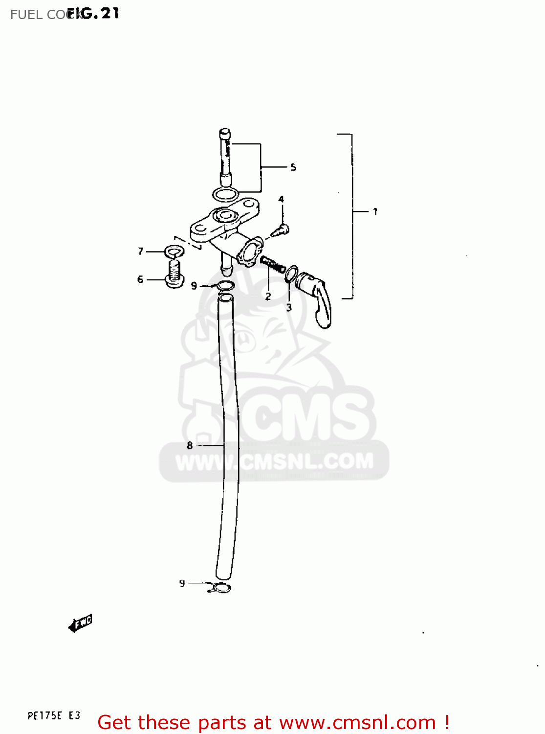 FUEL COCK PE175 1984 (E)