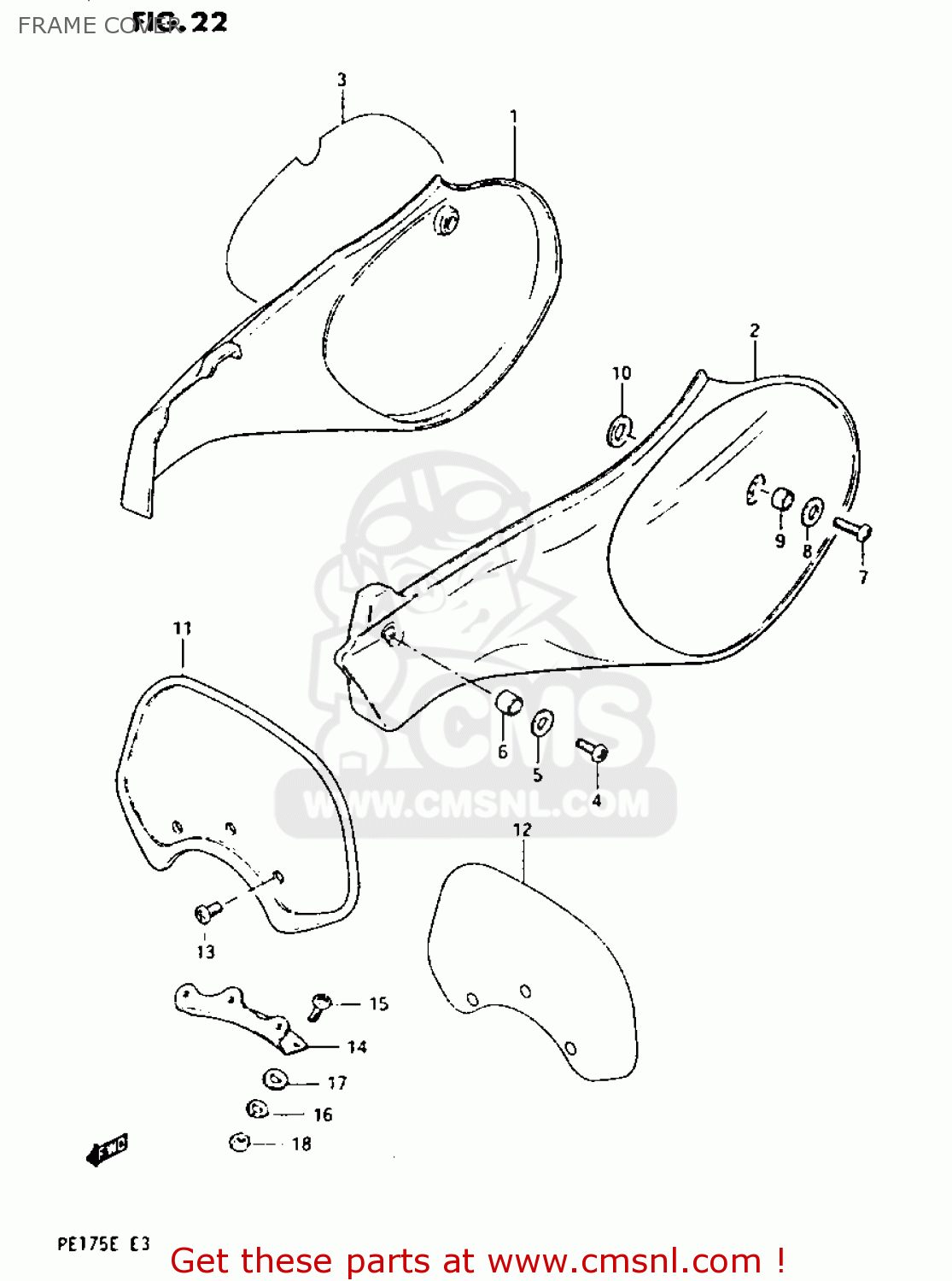 FRAME COVER PE175 1984 (E)