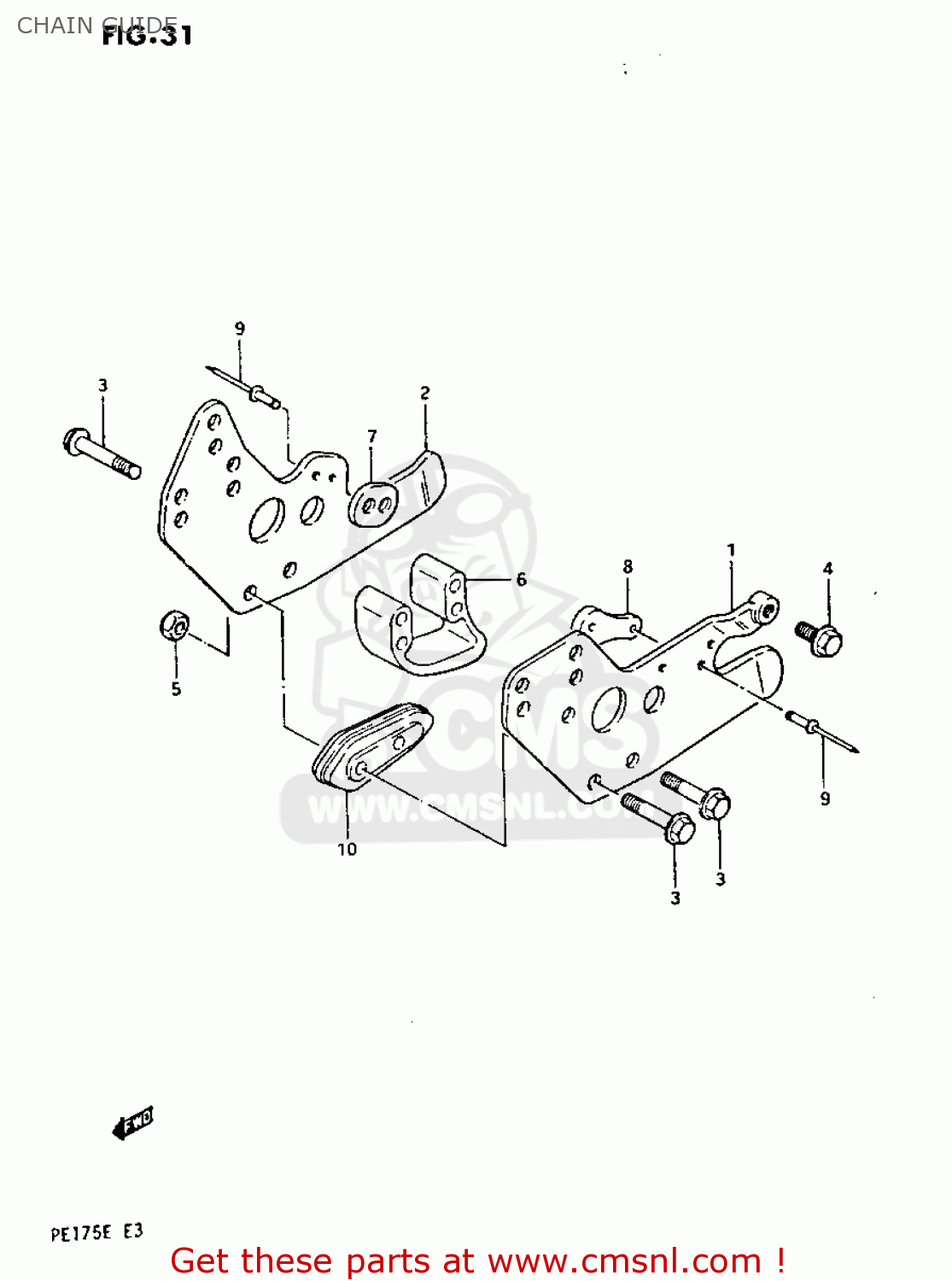 CHAIN GUIDE PE175 1984 (E)