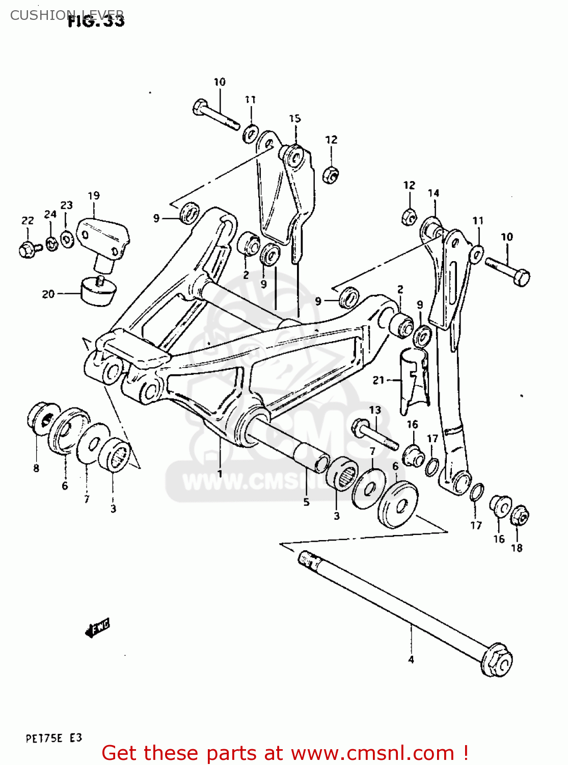 CUSHION LEVER PE175 1984 (E)