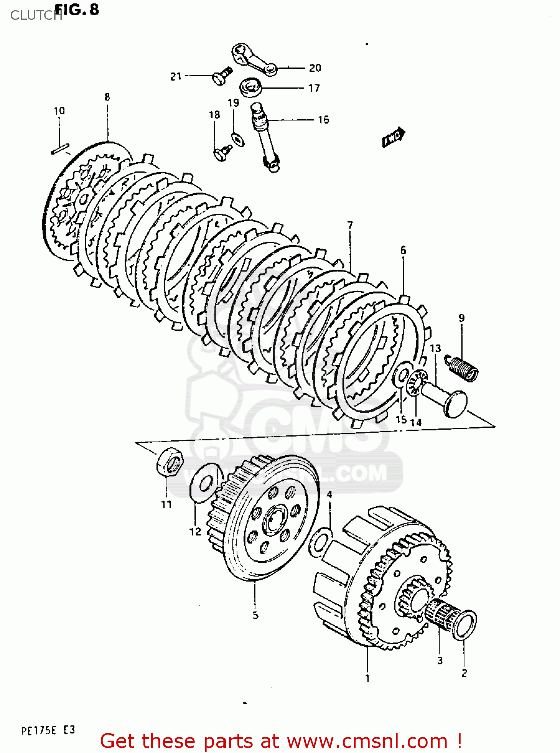 CLUTCH PE175 1984 (E)
