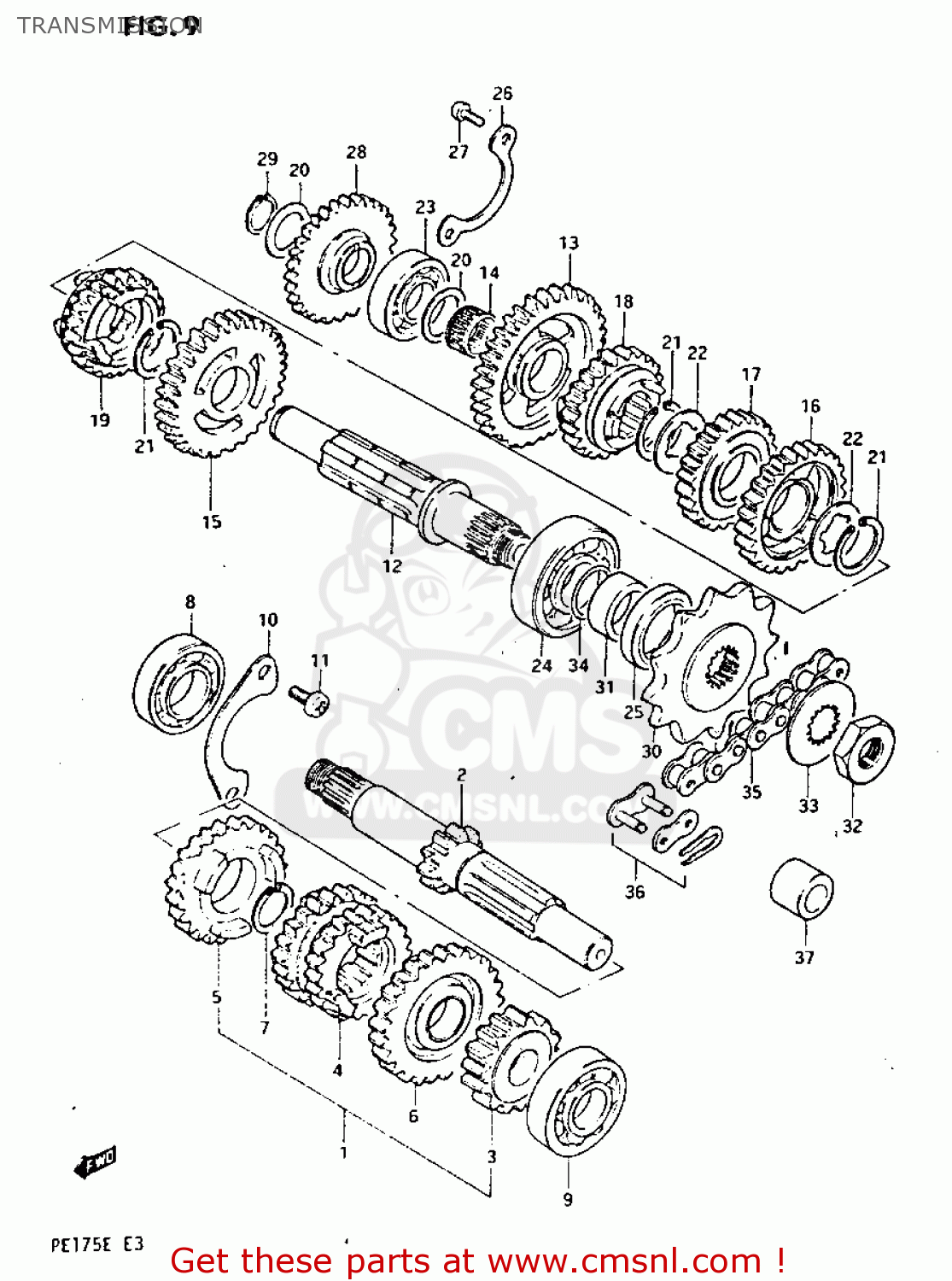 TRANSMISSION PE175 1984 (E)