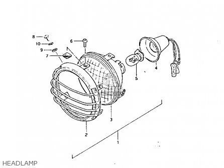 HEADLAMP - PE175 1984 (E)