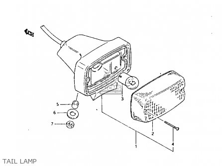 TAIL LAMP - PE175 1984 (E)