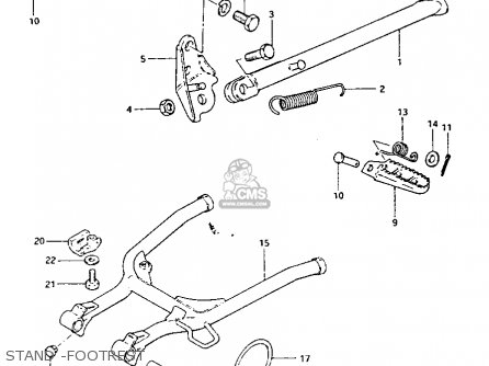STAND -FOOTREST - PE175 1984 (E)