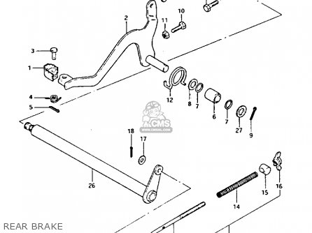 REAR BRAKE - PE175 1984 (E)
