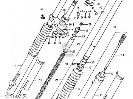 FRONT FORK - PE175 1984 (E)