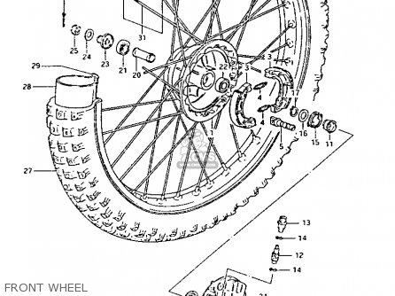 FRONT WHEEL - PE175 1984 (E)