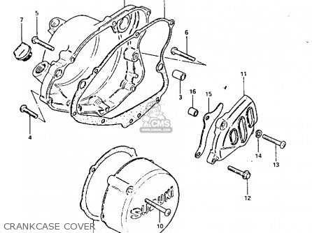 CRANKCASE COVER - PE175 1984 (E)