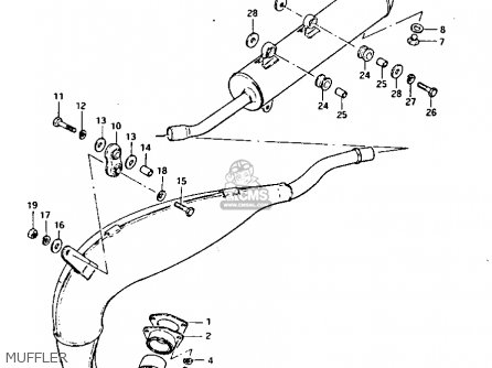 MUFFLER - PE175 1984 (E)
