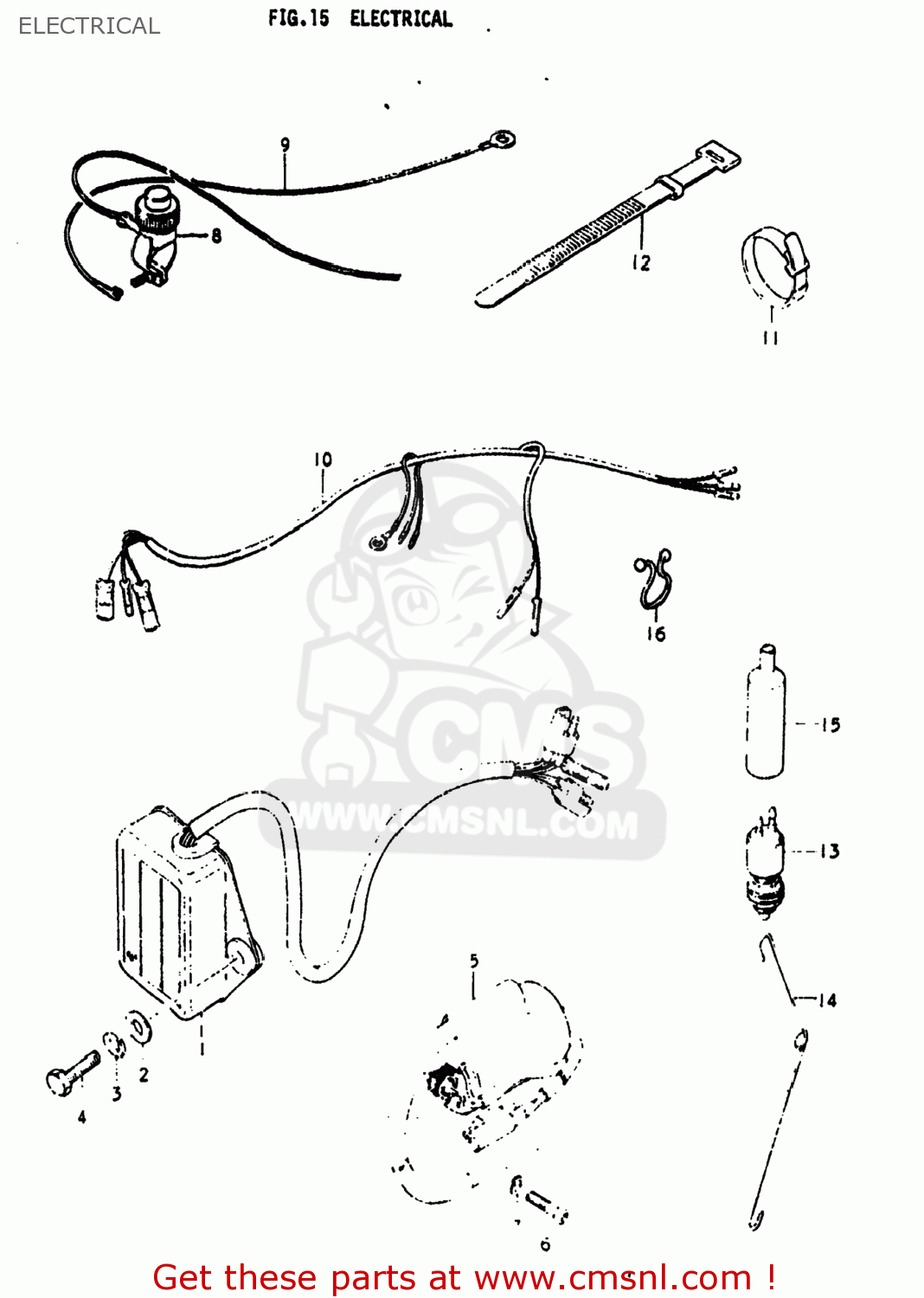 ELECTRICAL PE250 1977 (B) USA (E03)