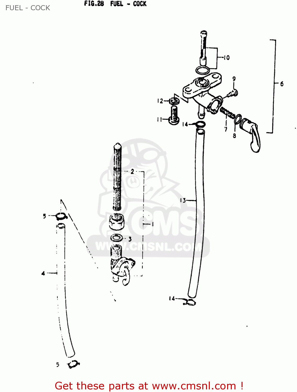 FUEL - COCK PE250 1977 (B) USA (E03)