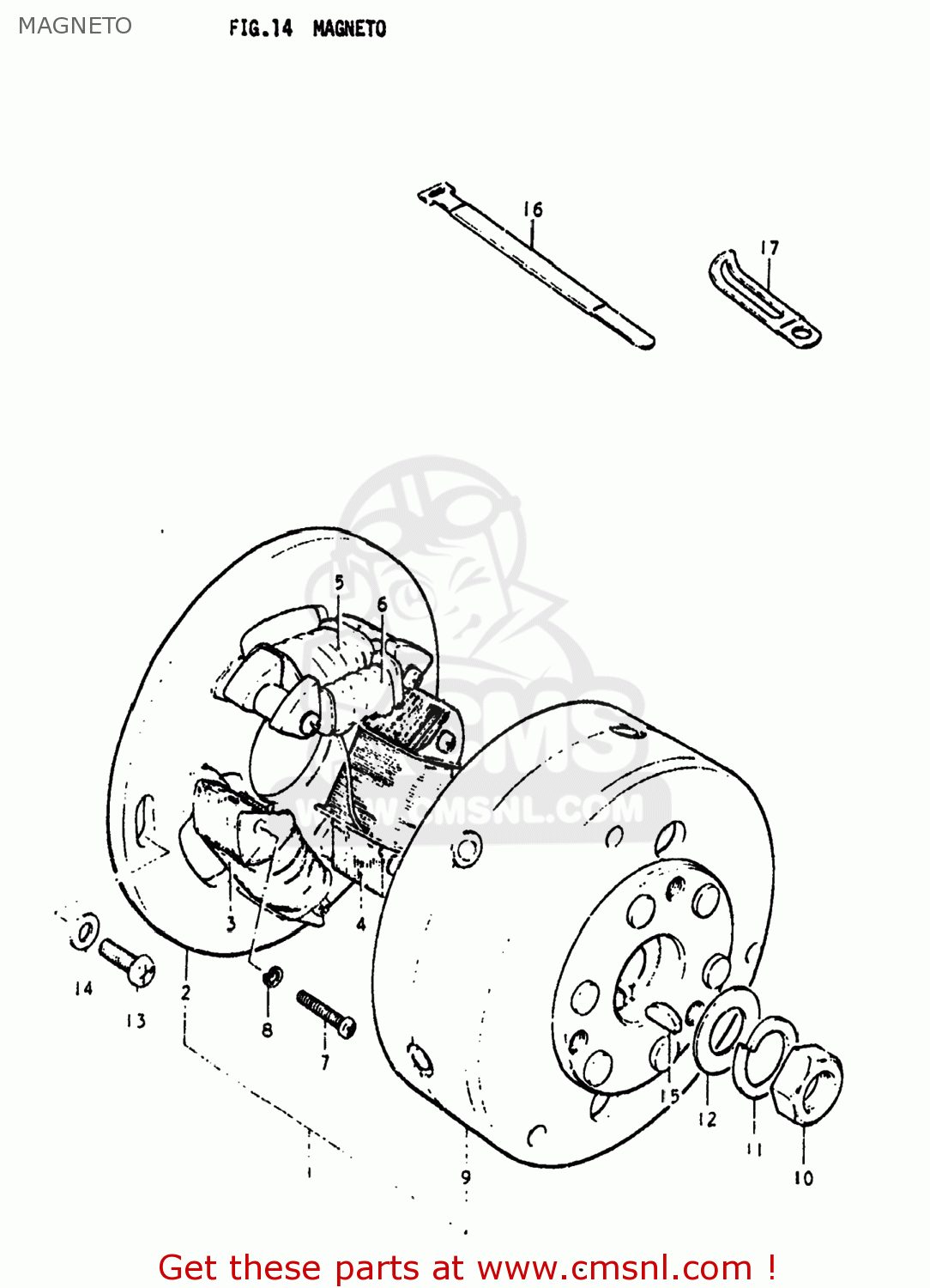 MAGNETO PE250 1977 (B) USA (E03)