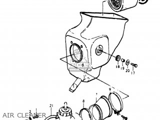 AIR CLEANER - PE250 1977 (B) USA (E03)