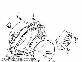 CRANKCASE COVER - PE250 1977 (B) USA (E03)