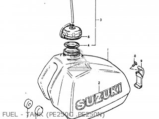 FUEL - TANK (PE250C .PE250N) - PE250 1977 (B) USA (E03)