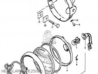 HEADLAMP (PE250B) - PE250 1977 (B) USA (E03)