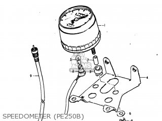 SPEEDOMETER (PE250B) - PE250 1977 (B) USA (E03)