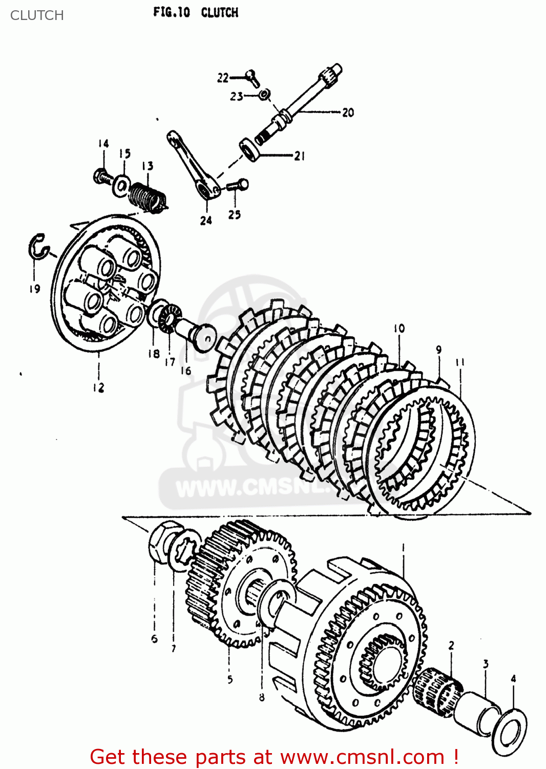 CLUTCH PE250 1978 (C) USA (E03)