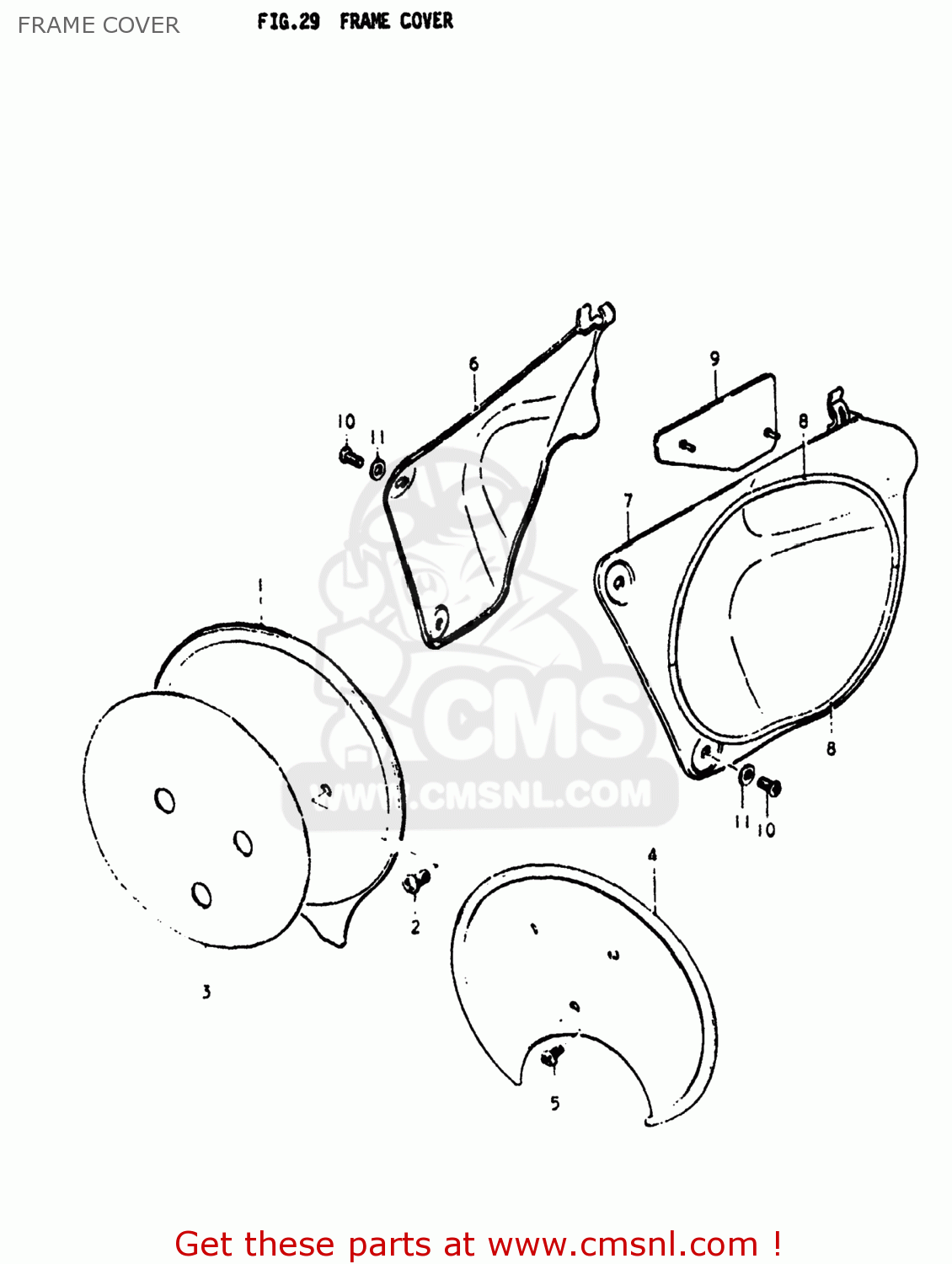 FRAME COVER PE250 1978 (C) USA (E03)