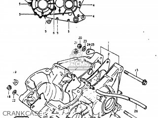 CRANKCASE - PE250 1978 (C) USA (E03)
