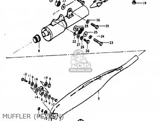 MUFFLER (PE250N) - PE250 1978 (C) USA (E03)