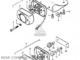 REAR COMBINATION LAMP - PE250 1978 (C) USA (E03)