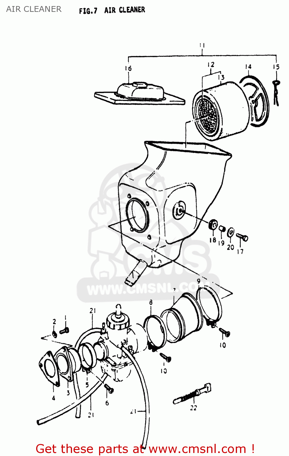 AIR CLEANER PE250 1979 (N) USA (E03)