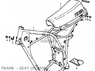 FRAME - SEAT (PE250B) - PE250 1979 (N) USA (E03)