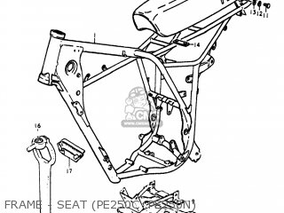 FRAME - SEAT (PE250C .PE250N) - PE250 1979 (N) USA (E03)