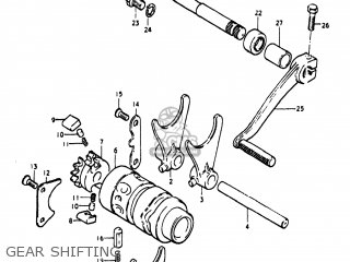 GEAR SHIFTING - PE250 1979 (N) USA (E03)
