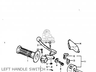 LEFT HANDLE SWITCH - PE250 1979 (N) USA (E03)