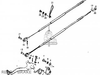 REAR - BRAKE - PE250 1979 (N) USA (E03)