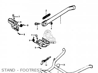 STAND - FOOTREST - PE250 1979 (N) USA (E03)