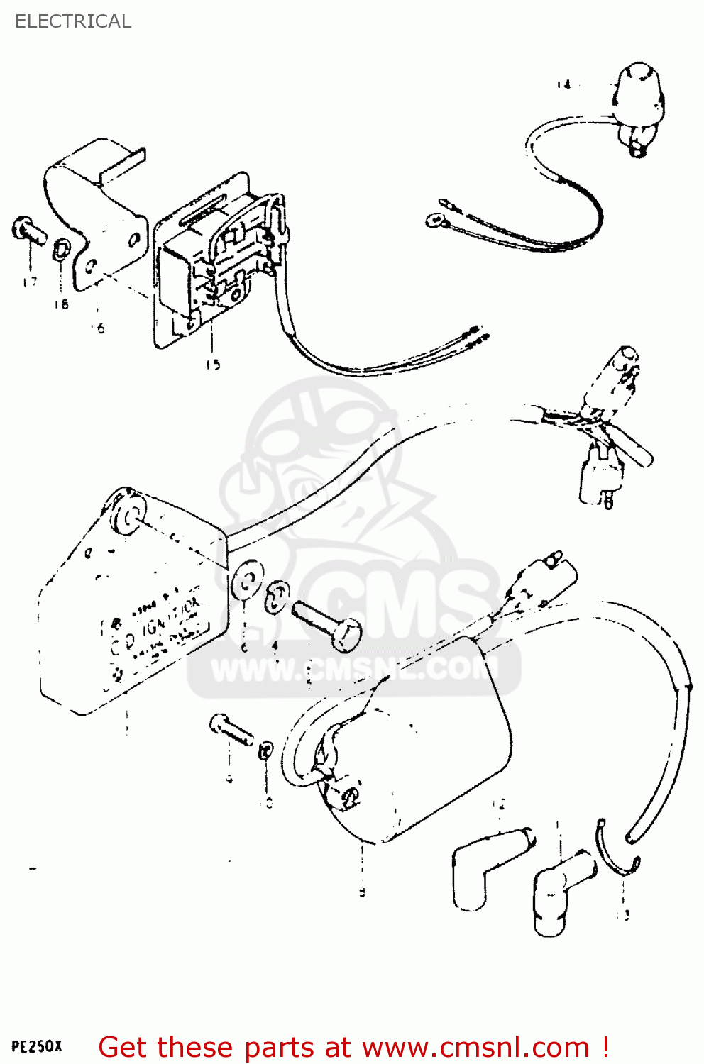 ELECTRICAL PE250 1980 (T) (E01 E02 E04 E15 E21 E24)