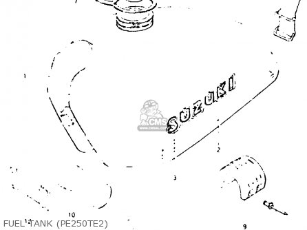 FUEL TANK (PE250TE2) - PE250 1980 (T) (E01 E02 E04 E15 E21 E24)