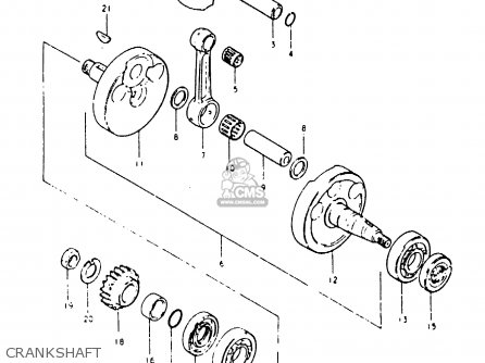CRANKSHAFT - PE250 1980 (T) (E01 E02 E04 E15 E21 E24)