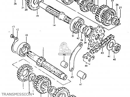 TRANSMISSION - PE250 1980 (T) (E01 E02 E04 E15 E21 E24)