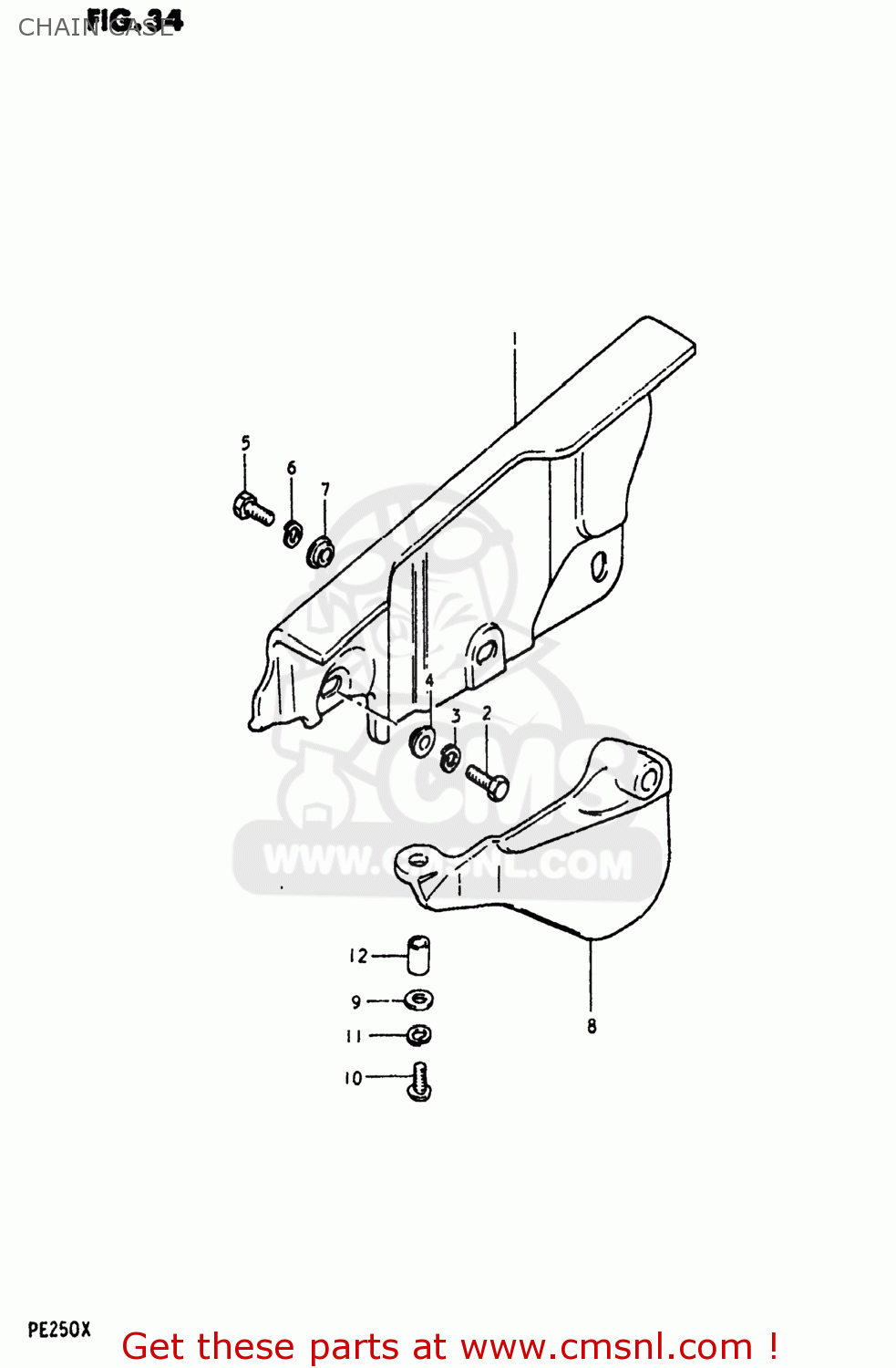CHAIN CASE PE250 1980 (T) USA (E03)